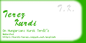terez kurdi business card